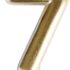 Vela dorada de número 7