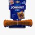 Small Johnny Stick 'Squeaker' solid/transparent blue/orange