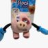 Rock Zoo 'King Boxer' Pig With Squeaker  & Crinkle Paper S size Plush/Bungee Arm