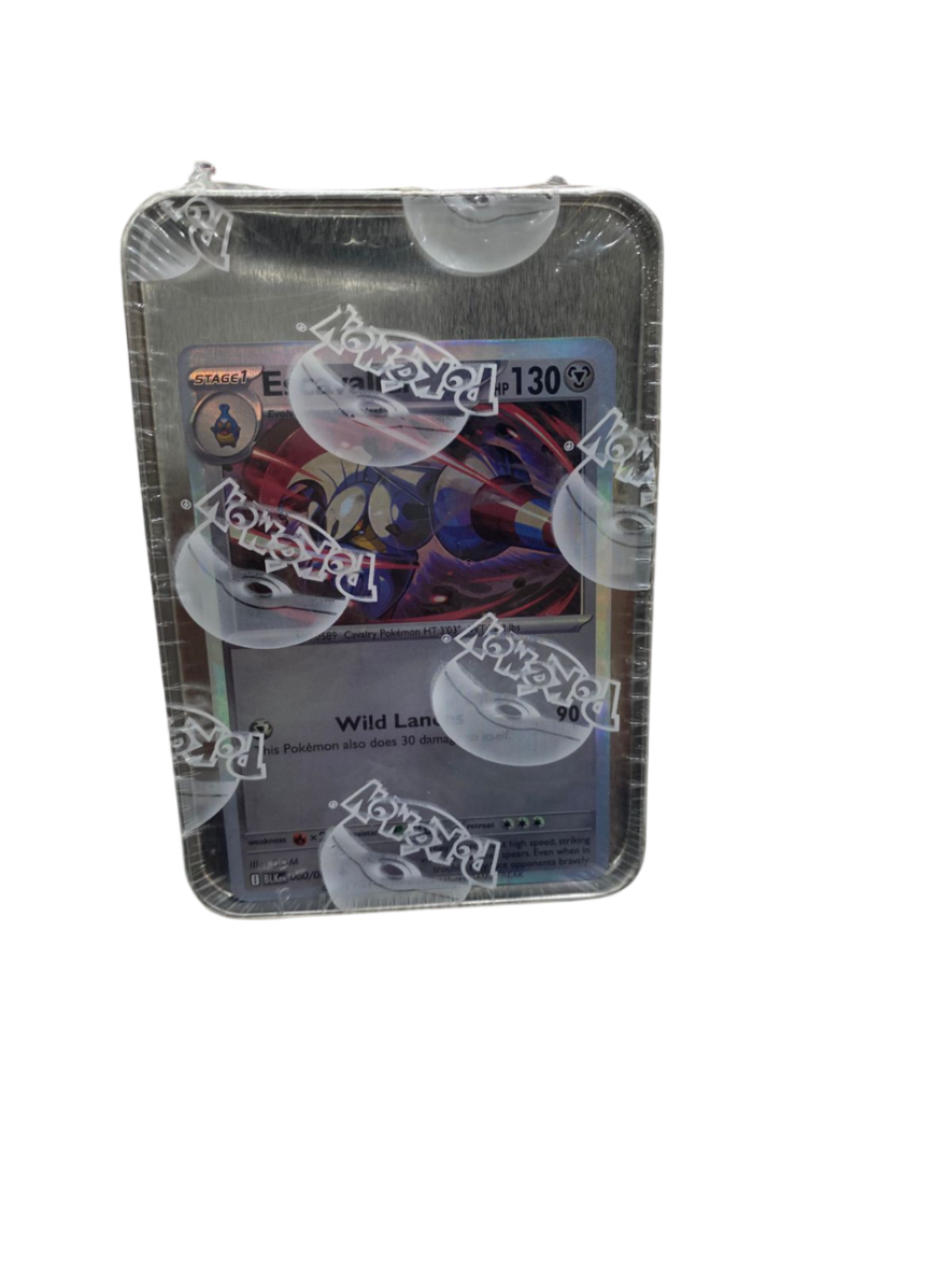 Caja Metálica con Cartas Pokémon (x40)