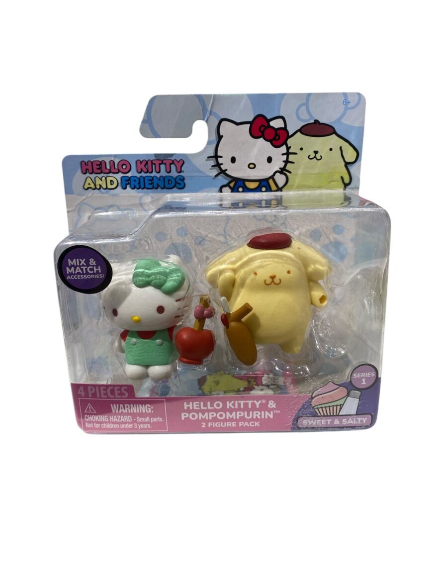 Hello Kitty and Friends Figuras x2 Pompompurin