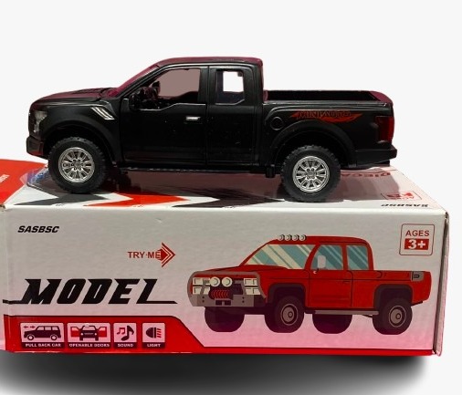 Diecast Model Car 1:28 con Luces, Sonidos, Impulso y Puertas Abatibles