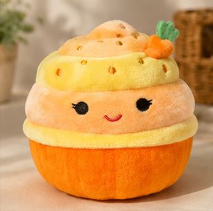 Peluche Squishmallows Cupcake Zanahoria 11 cm